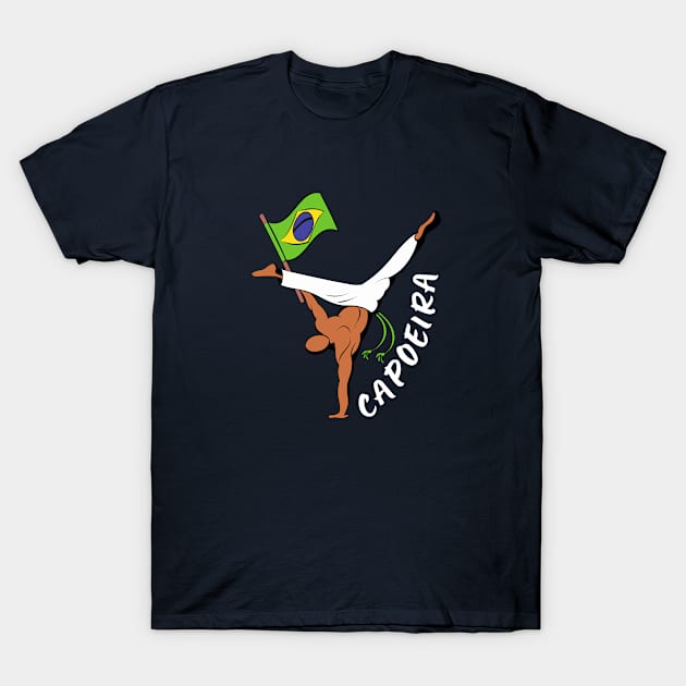 Capoeira brazilian sport silhouette T-Shirt by Tecnofa